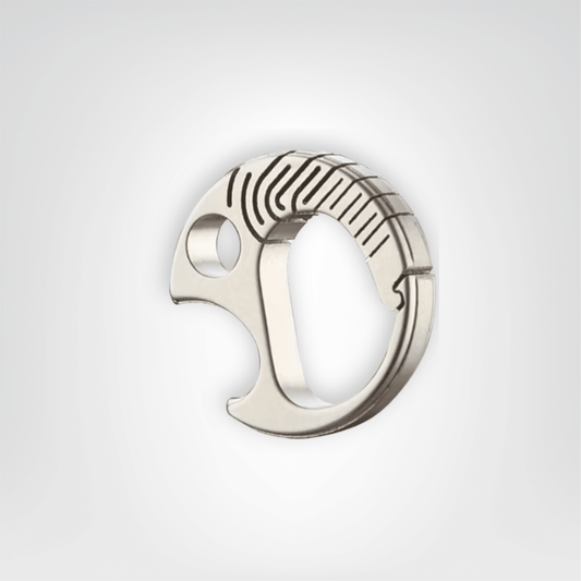 Porte - clés Métal <br> L’Anneau décapsuleur - Métal