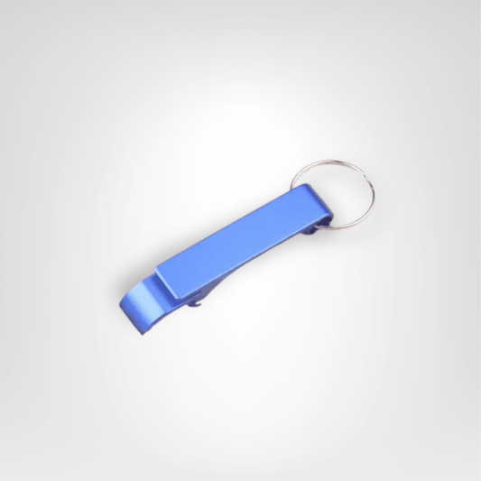 Porte - clés Métal <br> Le Décapsuleur Bleu Signature - Bleu