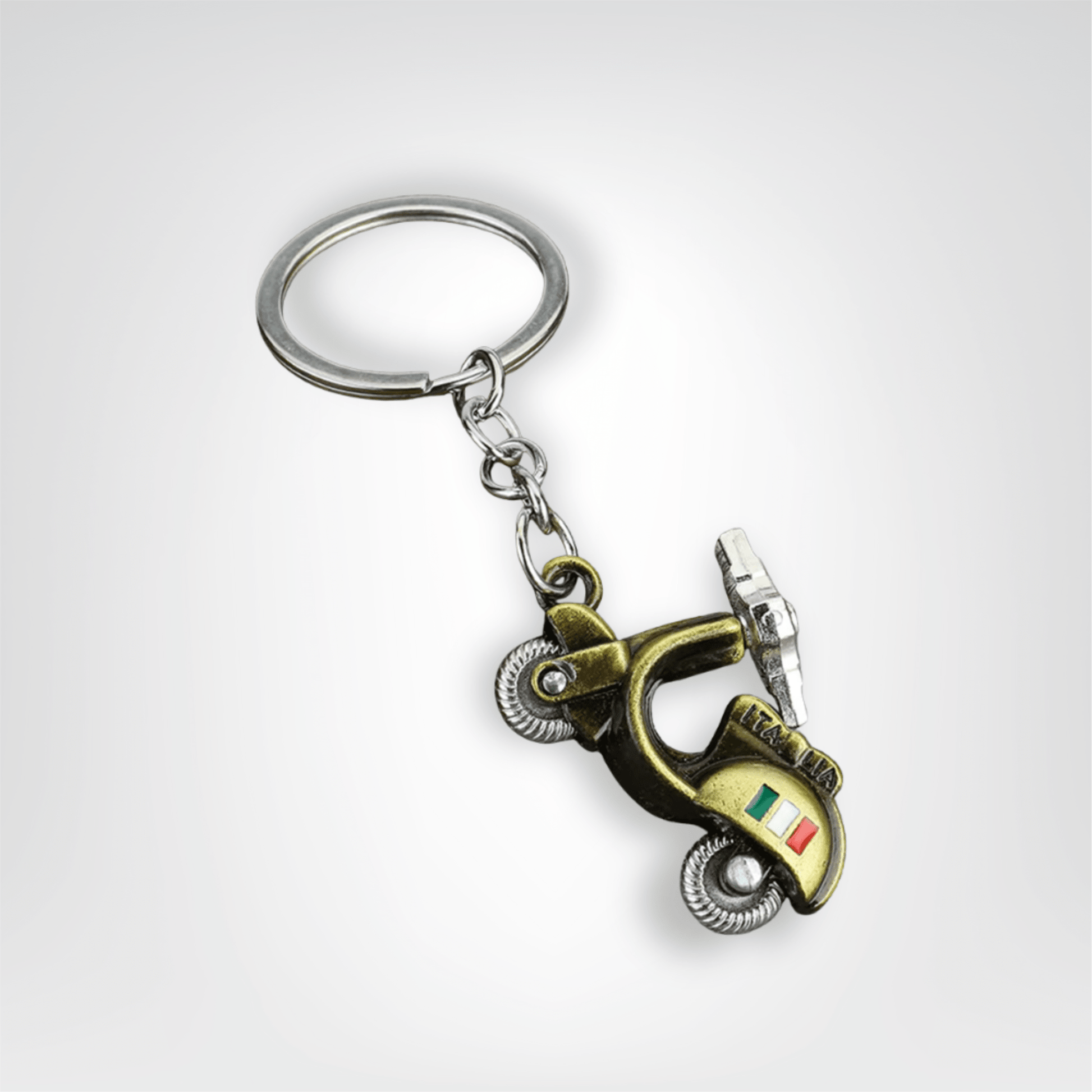 Porte - clés Métal <br> Le Scooter doré - Doré