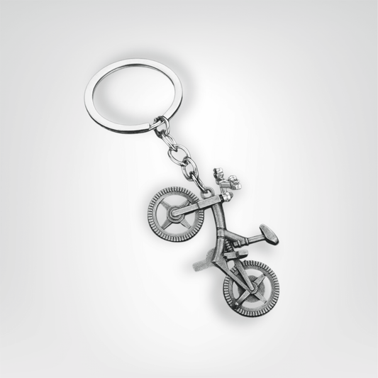 Porte - clés Métal <br> Le Vélo argenté - Argent