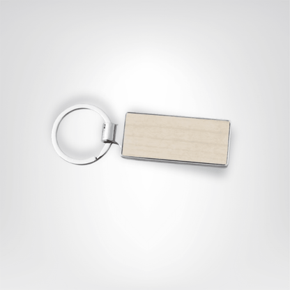 Porte - clés Métalliques <br> Le Rectangle Ivoire (Lot de 5 ou 10) - Ivoire