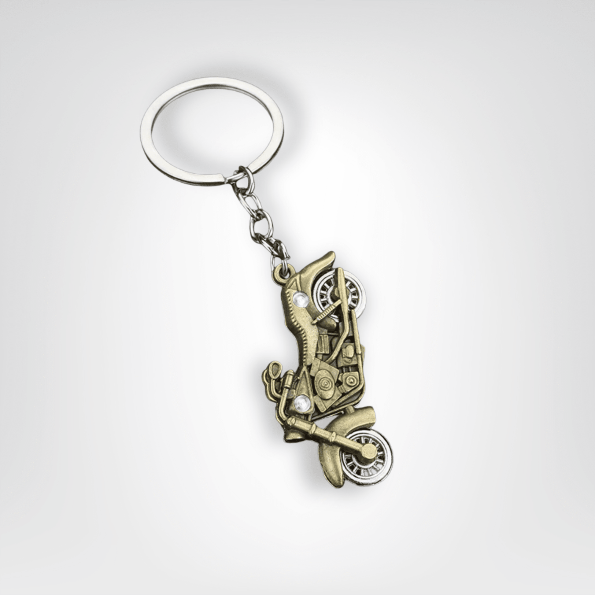 Porte - clés Moto <br> La Harley dorée - Harley dorée