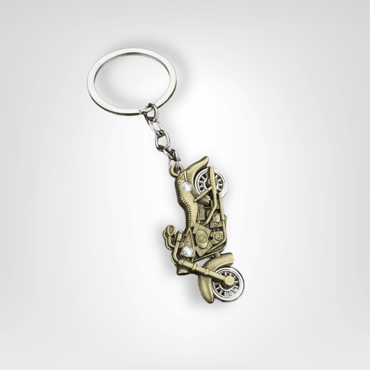 Porte - clés Moto <br> La Harley dorée - Harley dorée