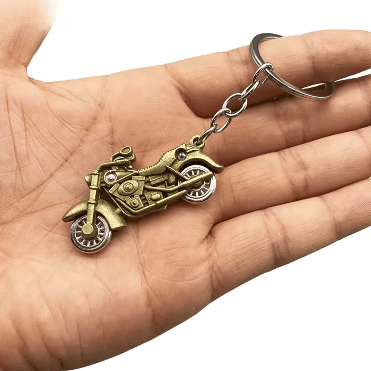 Porte - clés Moto <br> La Harley dorée - Harley dorée