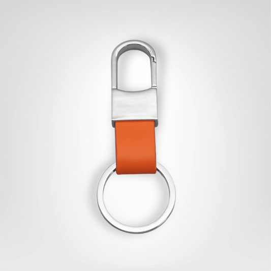 Porte - clés Mousqueton <br> L’Aurore Chromée - Orange