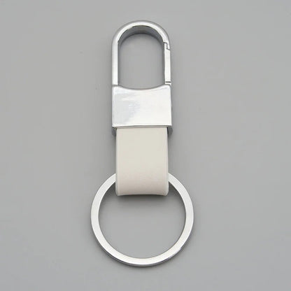 Porte - clés Mousqueton <br> Le Blanc Argenté - Blanc argenté