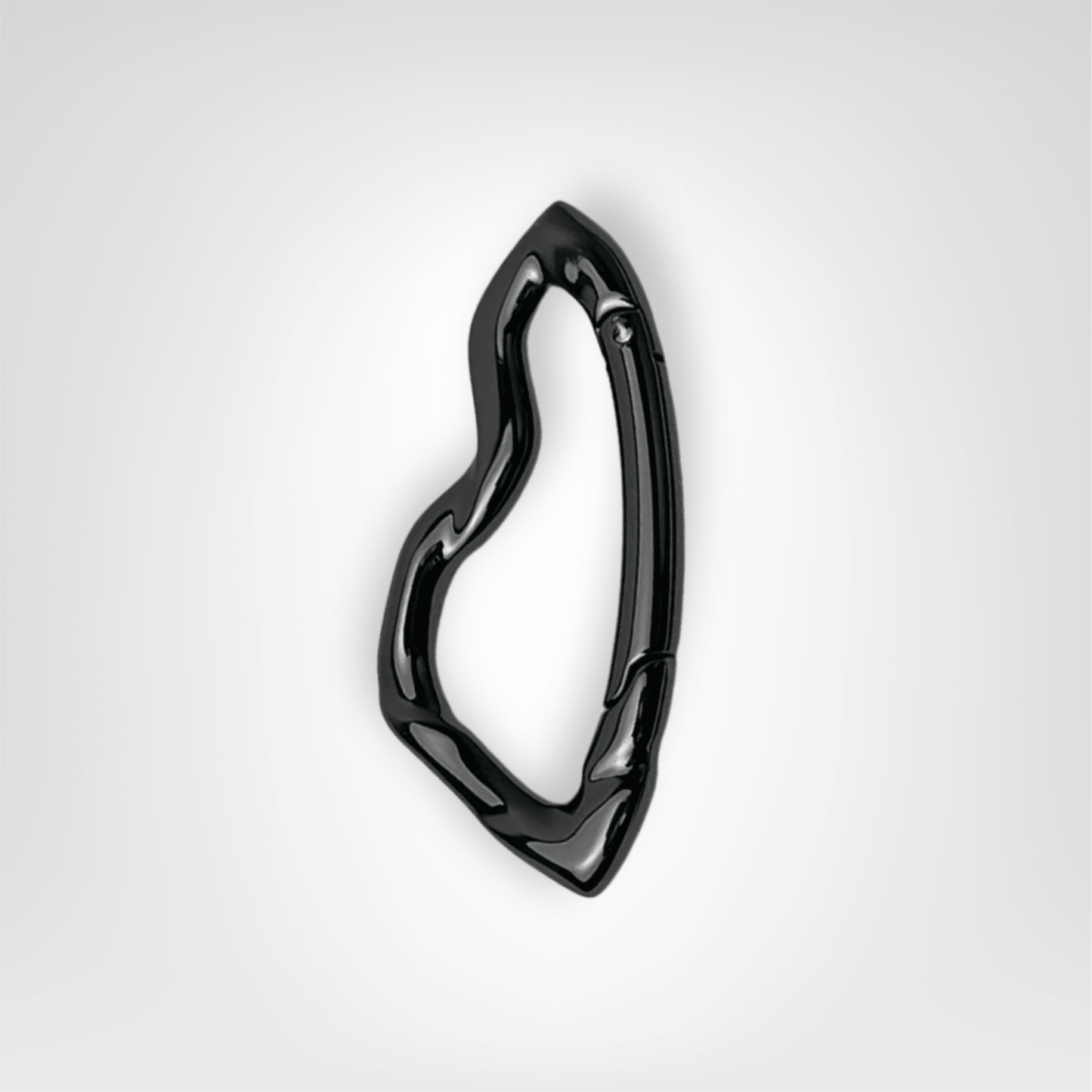 Porte - clés Mousqueton <br> Le Punk noir - Noir