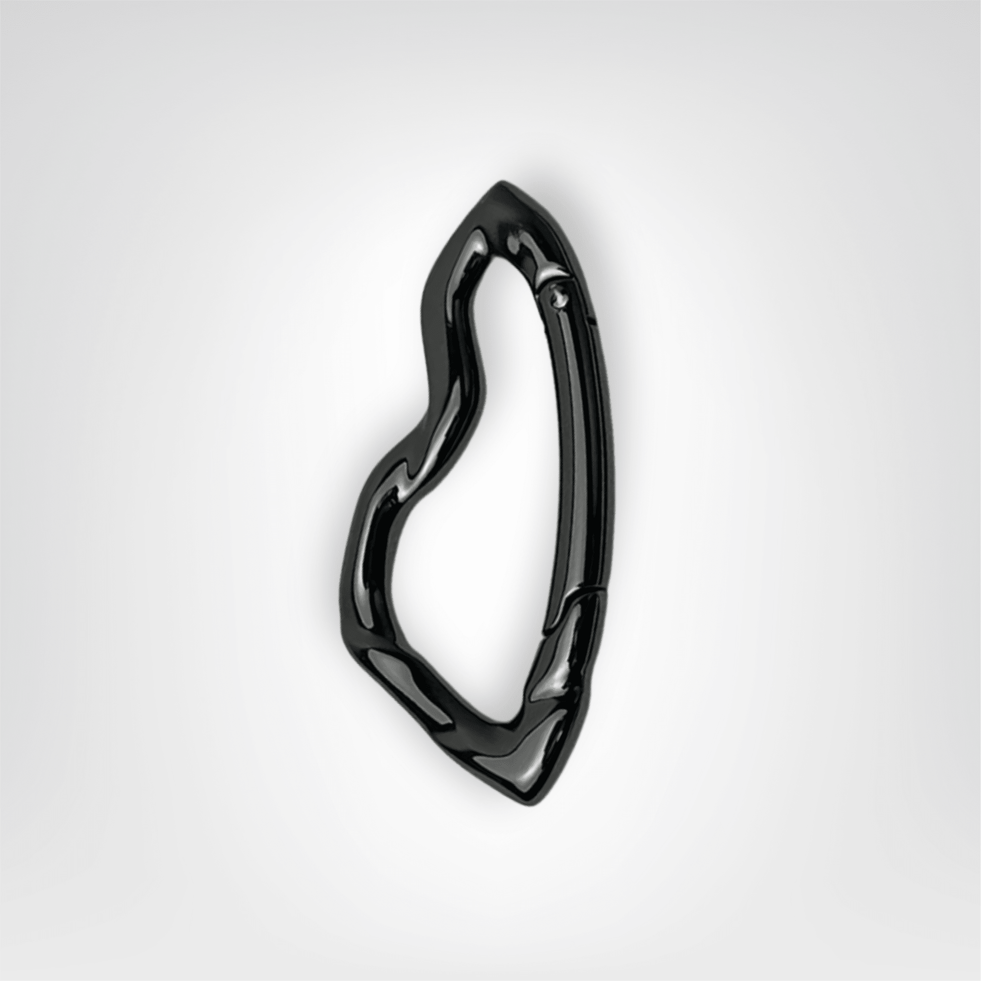 Porte - clés Mousqueton <br> Le Punk noir - Noir