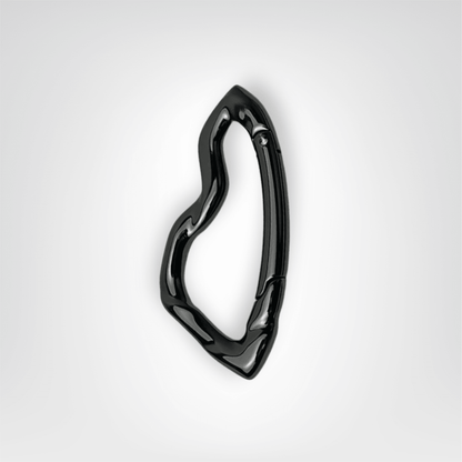 Porte - clés Mousqueton <br> Le Punk noir - Noir