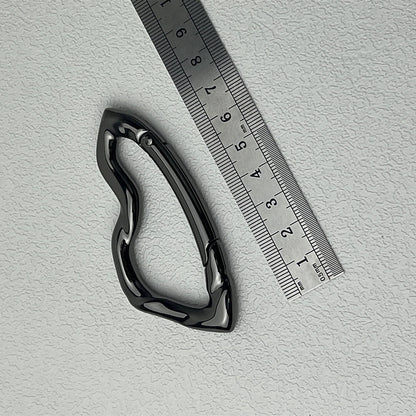 Porte - clés Mousqueton <br> Le Punk noir - Noir