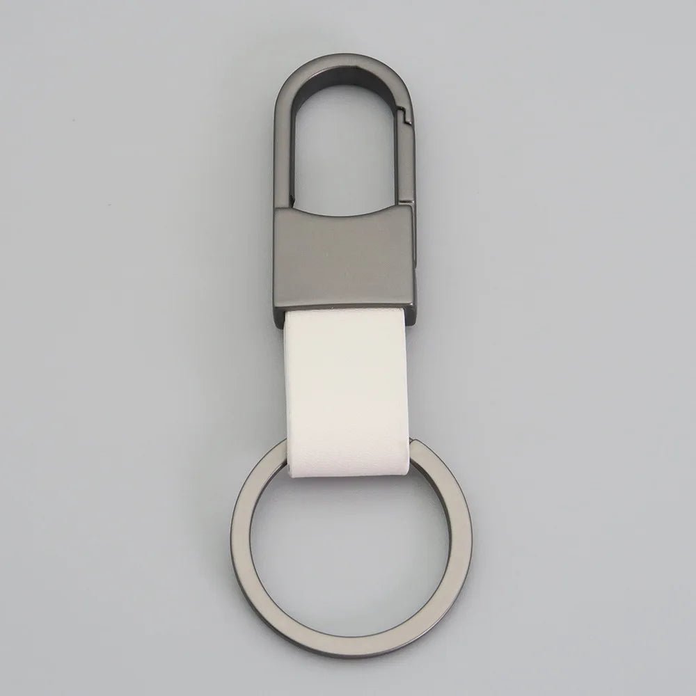 Porte - clés Mousqueton <br> L’Ébène Ivoire - Blanc