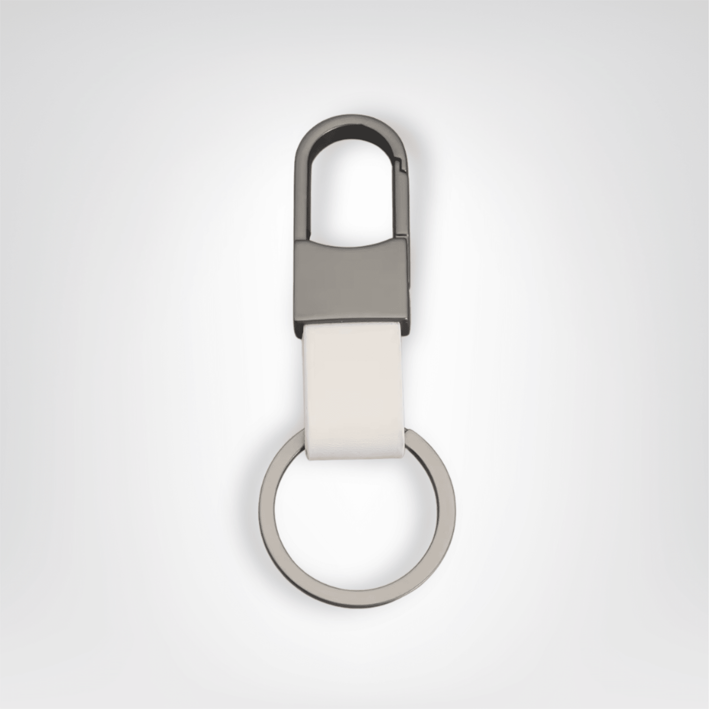 Porte - clés Mousqueton <br> L’Ébène Ivoire - Blanc