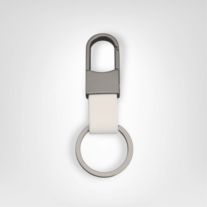 Porte - clés Mousqueton <br> L’Ébène Ivoire - Blanc