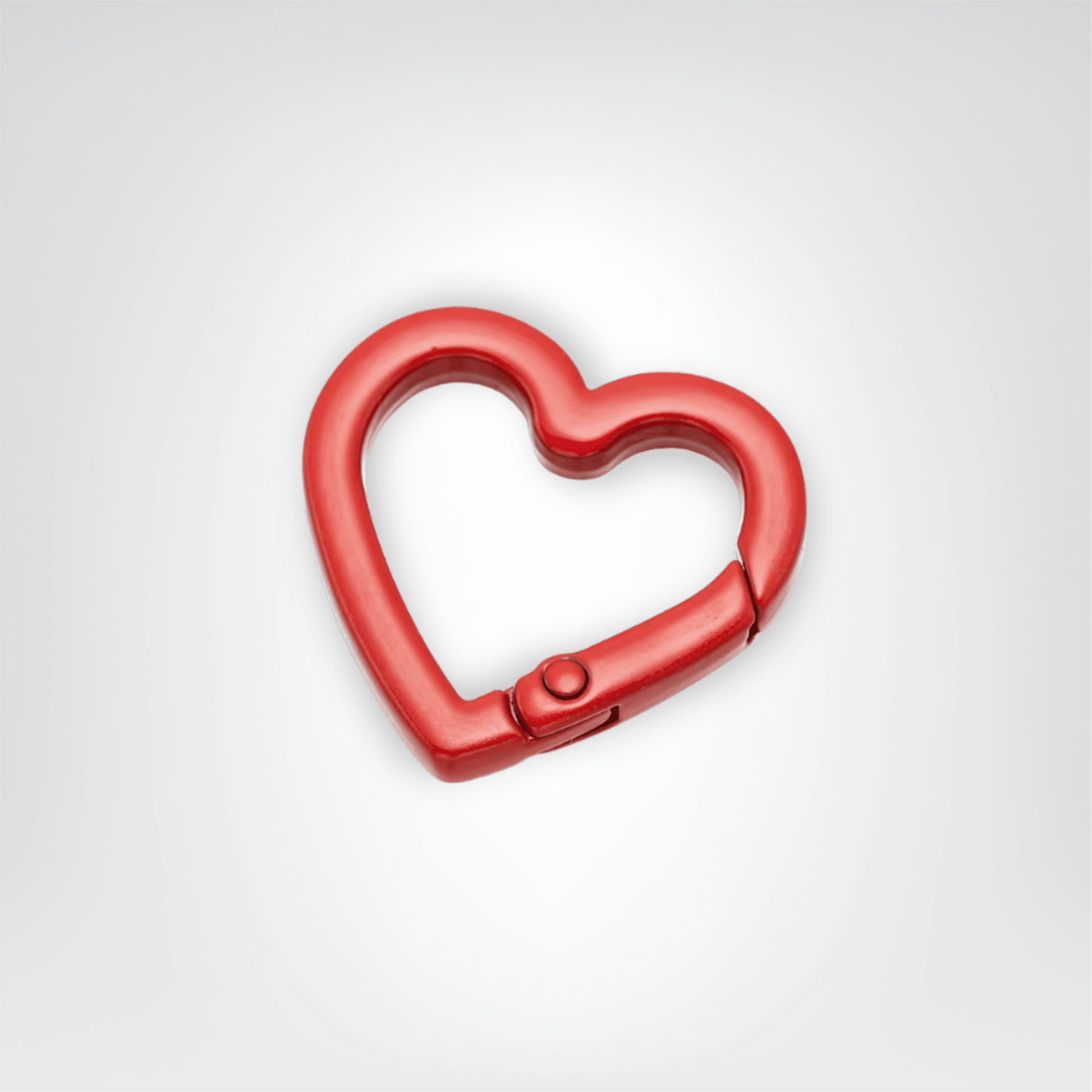 Porte - clés Mousquetons <br> Le Cœur Passion (Lot de 5) - Rouge