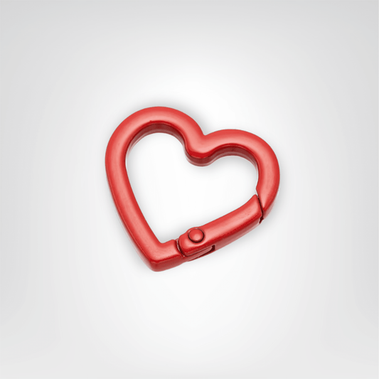 Porte - clés Mousquetons <br> Le Cœur Passion (Lot de 5) - Rouge