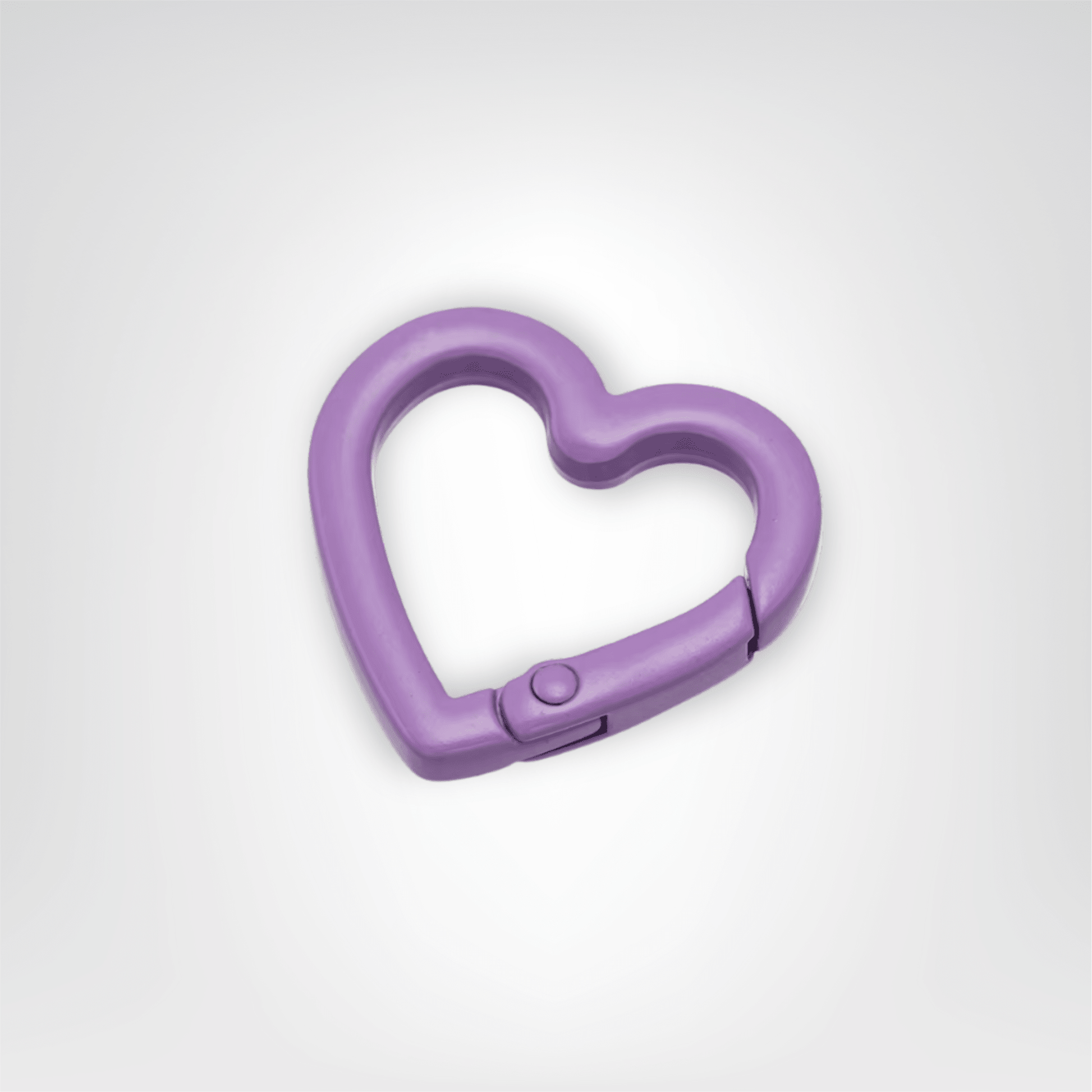 Porte - clés Mousquetons <br> Le Cœur Violet (Lot de 5) - Violet