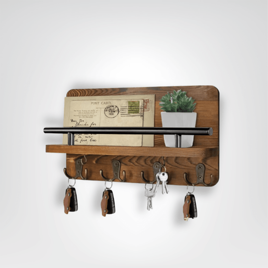 Porte - clés Mural <br> Le Range - lettres bois foncé - Bois foncé