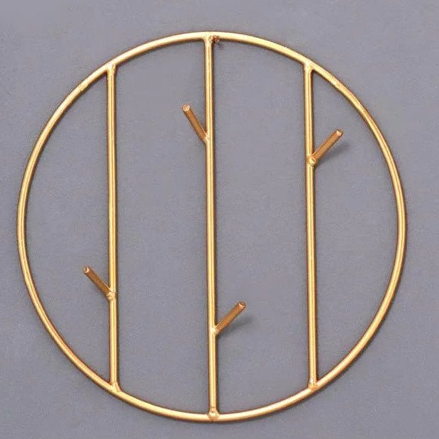 Porte - clés Muraux <br> Le Cercle Doré Moderne - Doré