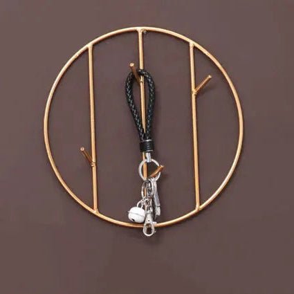 Porte - clés Muraux <br> Le Cercle Doré Moderne - Doré