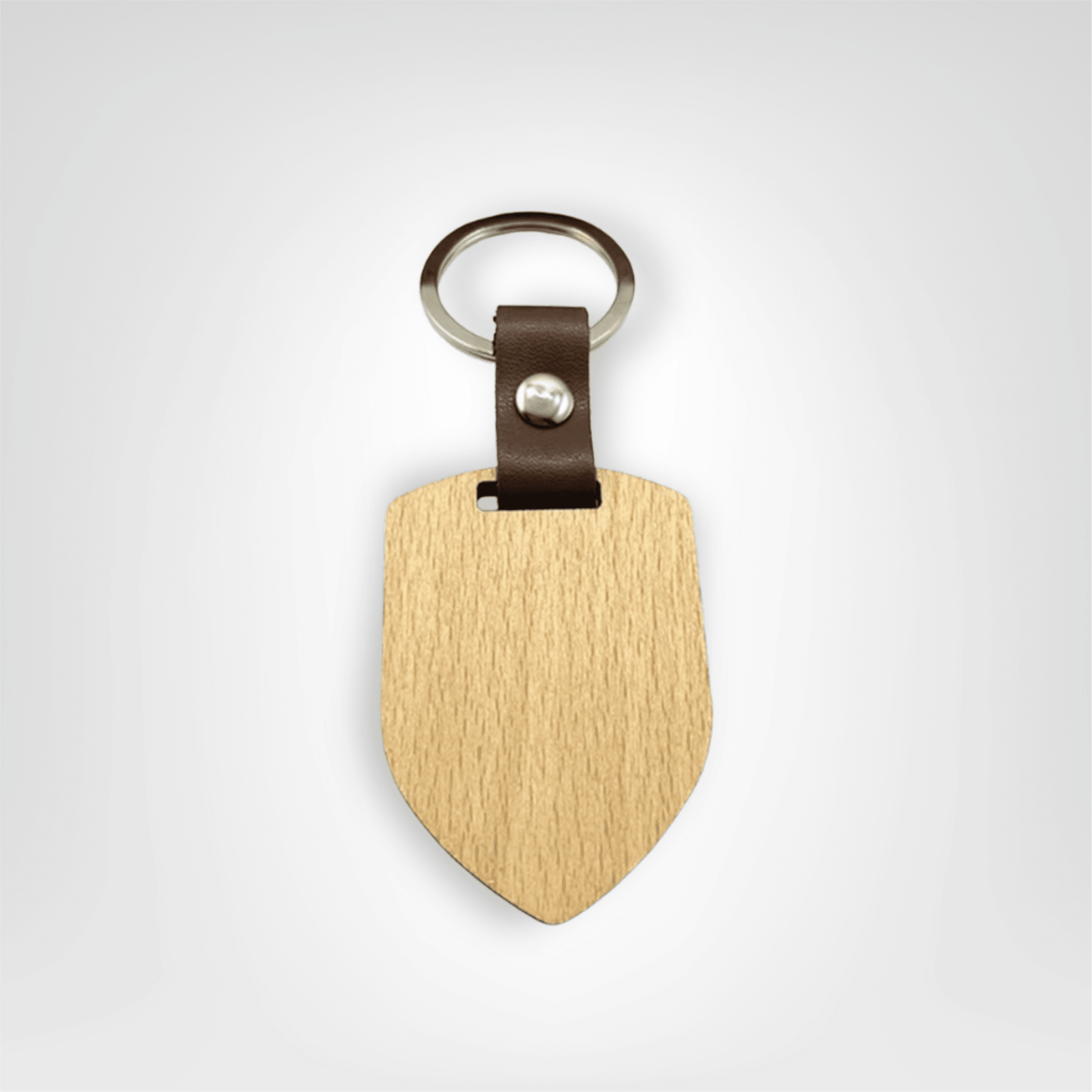 Porte - clés Naturels <br> Le Bouclier de Bois - Bois