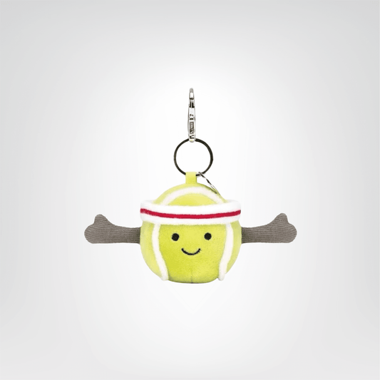 Porte - clés Peluche <br> La Balle de tennis joyeuse - Balle de tennis