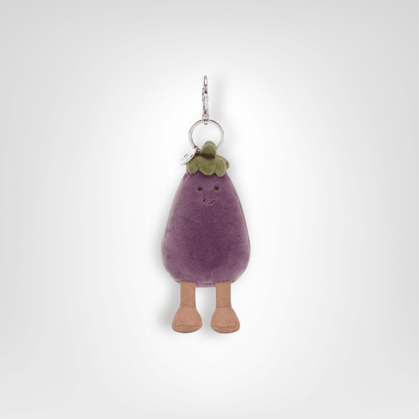 Porte - clés Peluche <br> L’Aubergine joyeuse - Aubergine