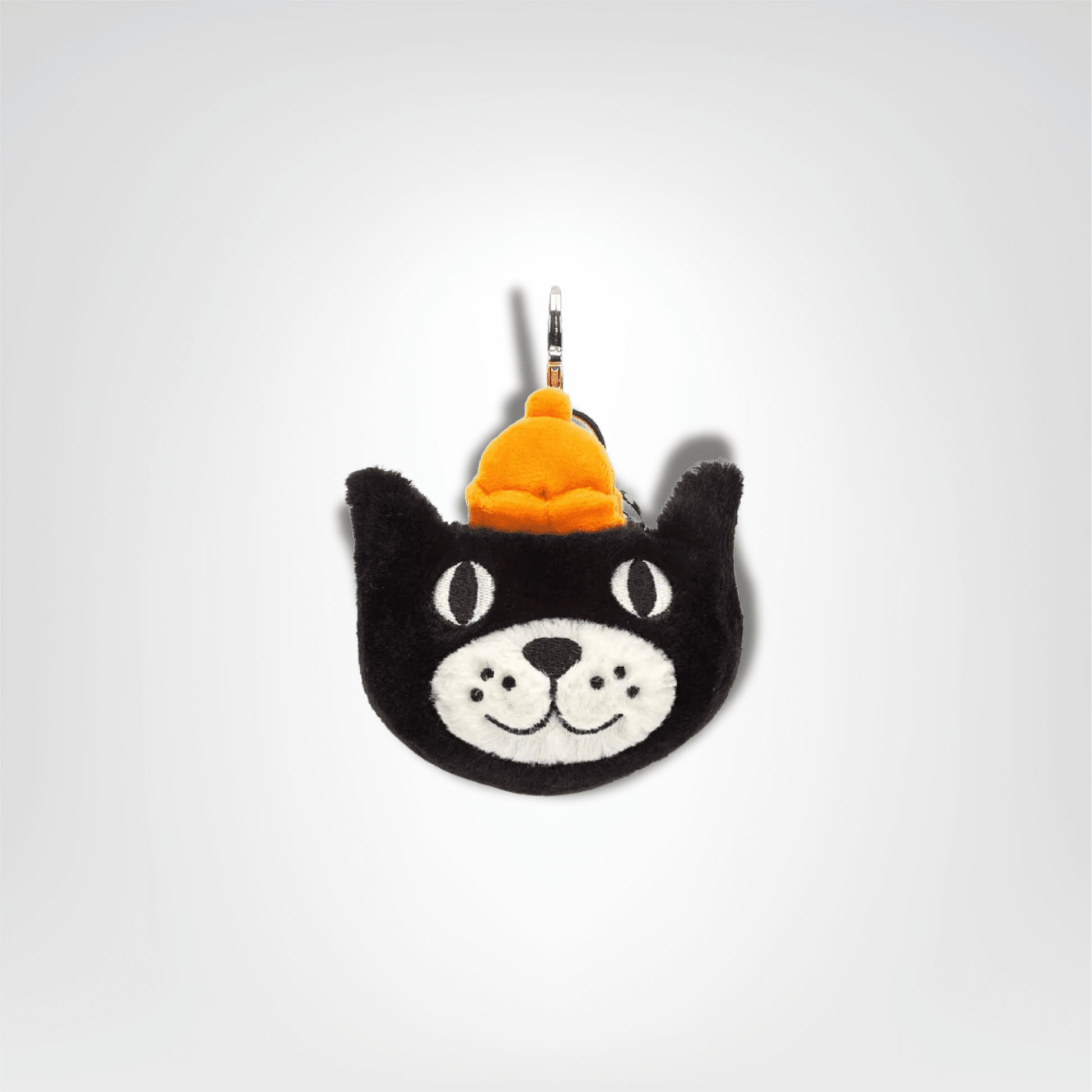 Porte - clés Peluche <br> Le Chat noir & blanc - Chat noir et blanc