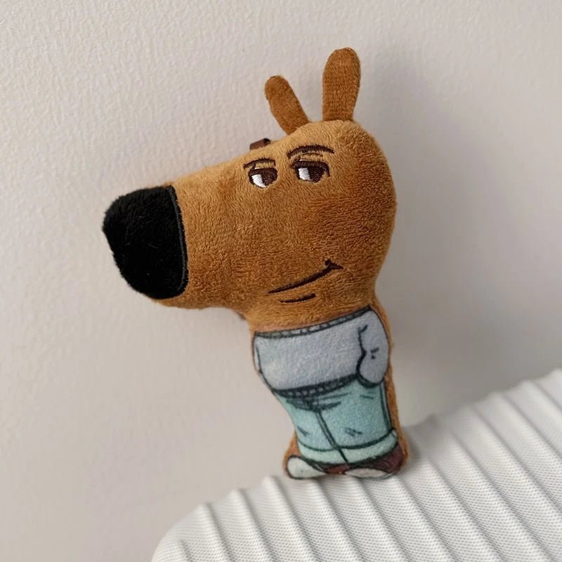 Porte-clés peluche au charme réconfortant.
