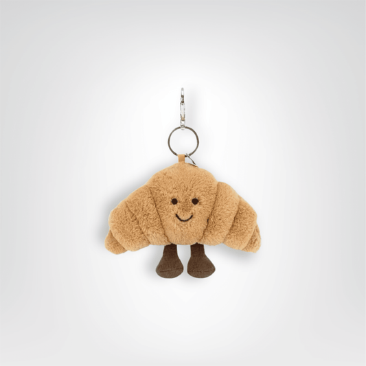 Porte - clés Peluche <br> Le Croissant joyeux - Croissant
