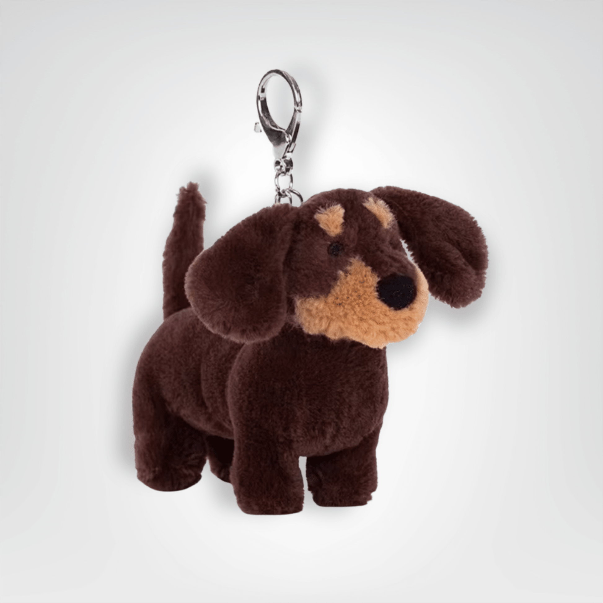 Porte - clés Peluche <br> Le Teckel brun - Teckel brun