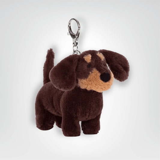 Porte - clés Peluche <br> Le Teckel brun - Teckel brun