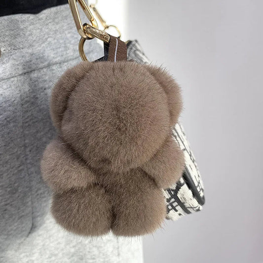 Porte - clés Peluches <br> Le Panda Brun Moka - Brun profond