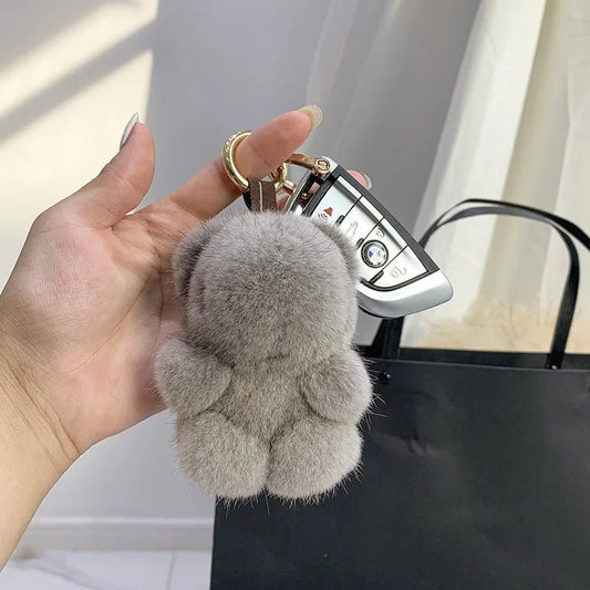 Porte - clés Peluches <br> Le Panda Gris Brume - Gris brume