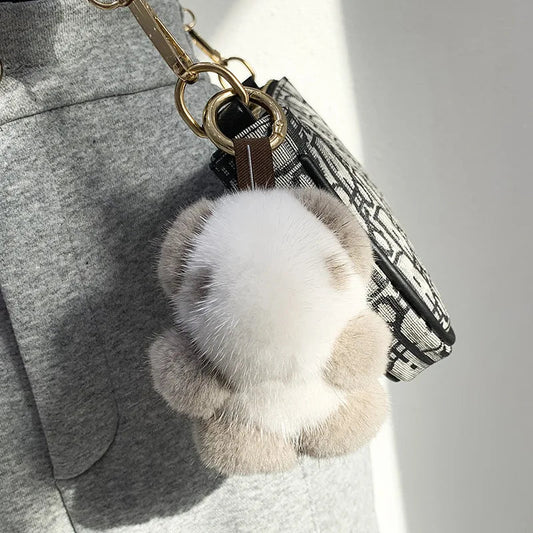 Porte - clés Peluches <br> Le Panda Neige & Brume - Neige et brume