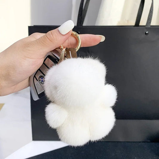 Porte - clés Peluches <br> Le Panda Neige Pure - Neige