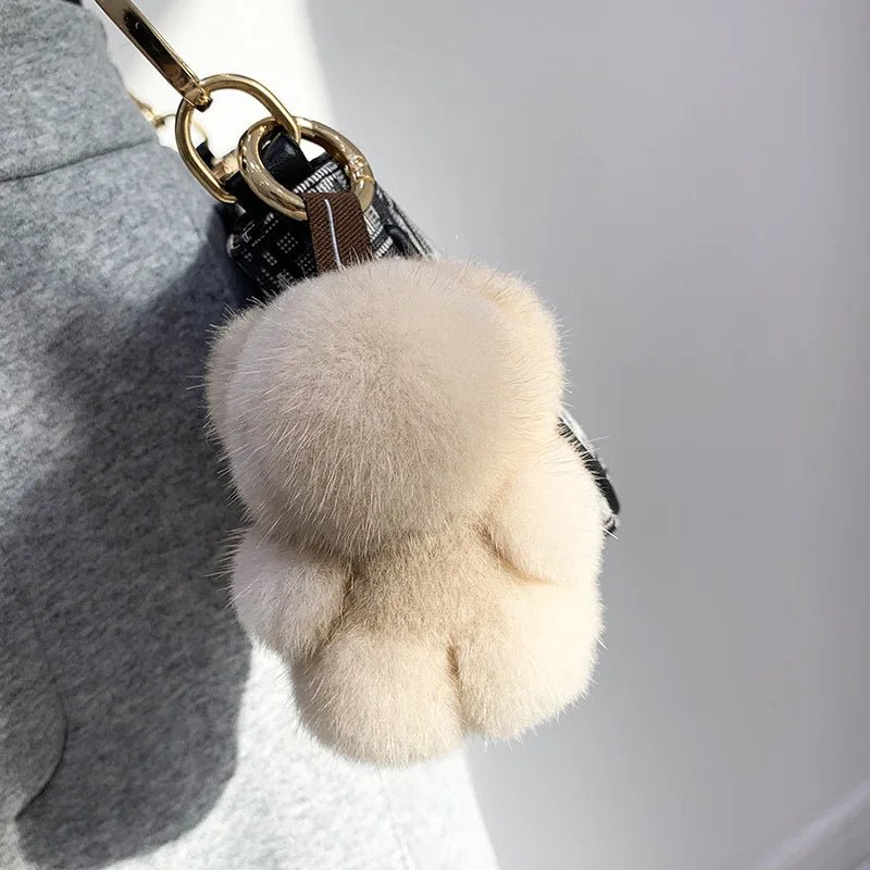 Porte - clés Peluches <br> Le Panda Sable Doux - Beige sable