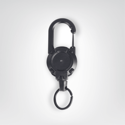 Porte - clés Tactiques <br> Le Titan Noir Rétractable - Noir
