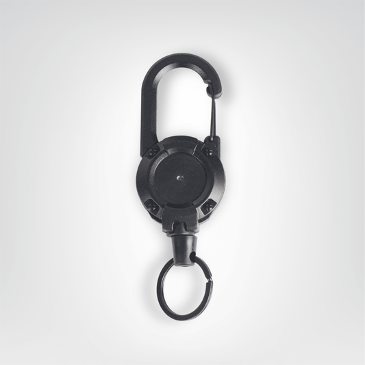 Porte - clés Tactiques <br> Le Titan Noir Rétractable - Noir