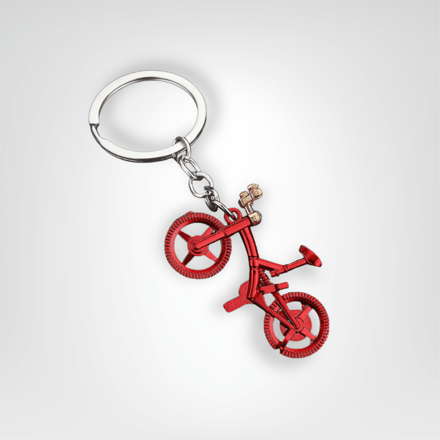 Porte - clés Vélo <br> Vélo en métal rouge - Métal rouge