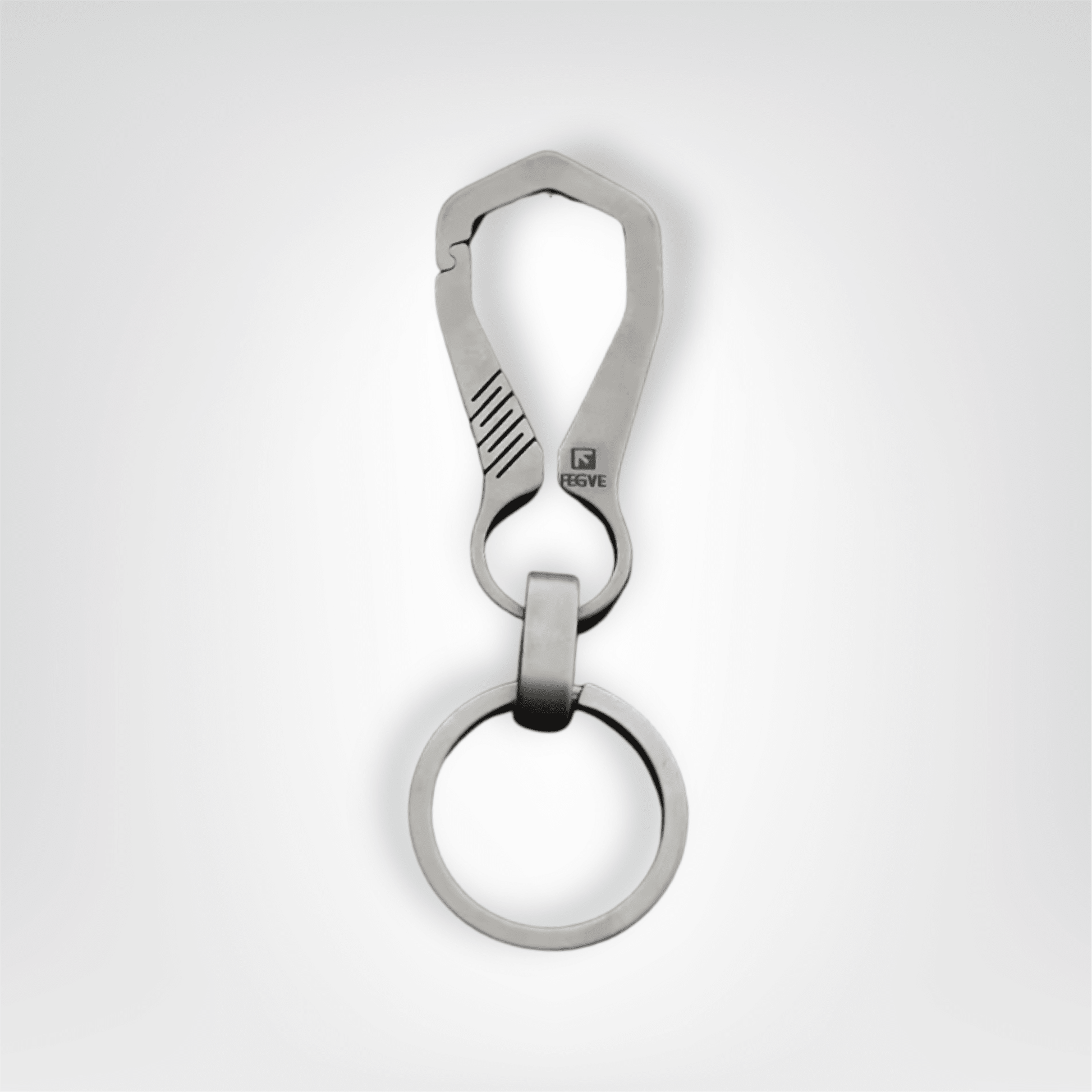 Porte - clés Voiture <br> Le Mousqueton Crochet Titane Tactique - Titane