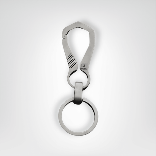 Porte - clés Voiture <br> Le Mousqueton Crochet Titane Tactique - Titane
