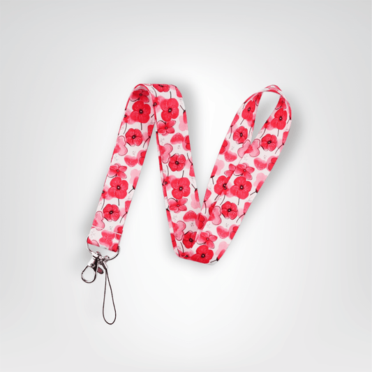 Tour de cou Porte - clés <br> La Lanière Coquelicot - Coquelicot