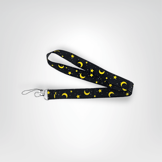 Tour du Cou Porte - clés <br> La Lanière Lune Noire - Lune noire